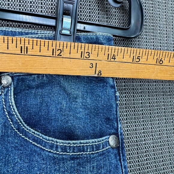 Tru Luxe Womens Studded Bootcut Jeans Size 10 Blue Denim - Picture 5 of 13